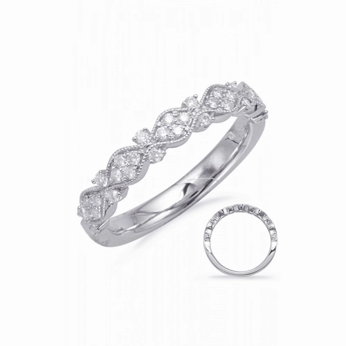 S Kashi & Sons Stackables Wedding Band EN8108-BWG