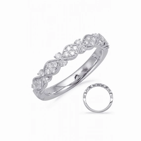 S Kashi & Sons Stackables Wedding Band EN8108-BWG