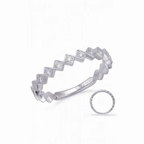 S Kashi & Sons Stackables Wedding Band EN8150-BWG