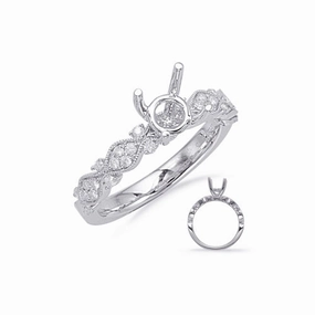 S Kashi & Sons Vintage Engagement Ring EN8108-15WG