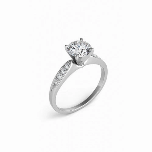 S. Kashi and Sons Channel Set Engagement Ring EN1859WG