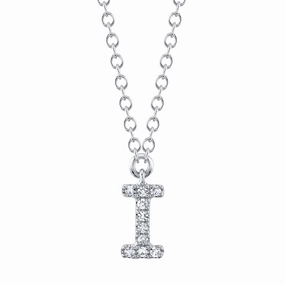 Shy Creation 0.03Ct Diamond Necklace - Initial I SC55007903-I