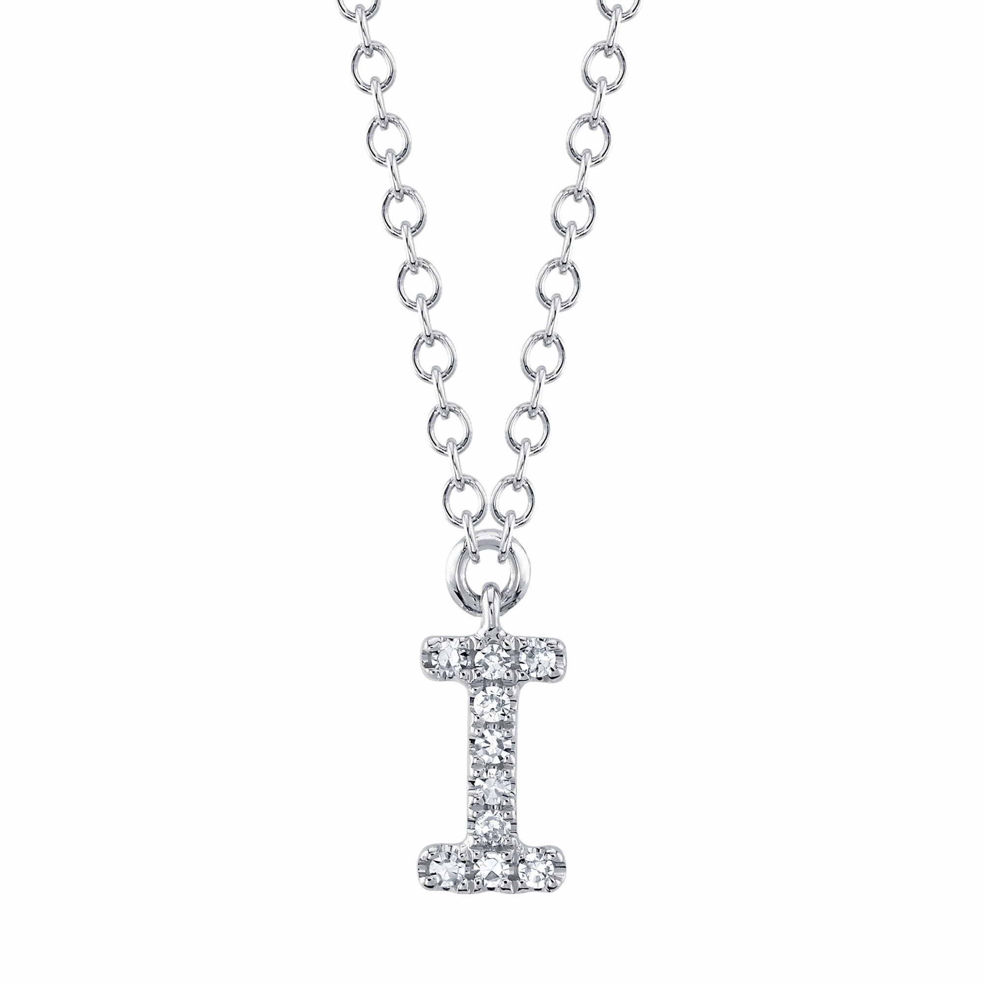 Shy Creation 0.03Ct Diamond Necklace - Initial I SC55007903-I