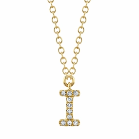 Shy Creation 0.03Ct Diamond Necklace - Initial I SC55007904-I