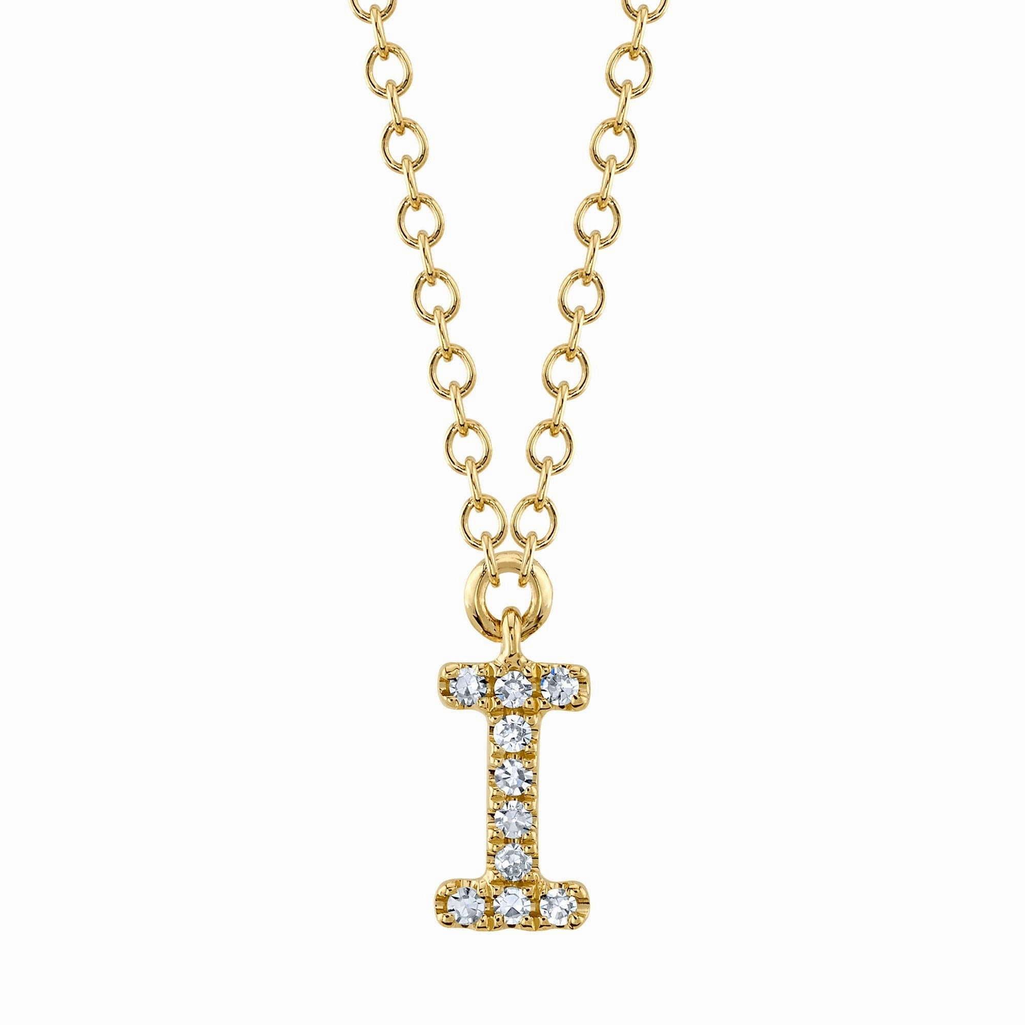 Shy Creation 0.03Ct Diamond Necklace - Initial I SC55007904-I