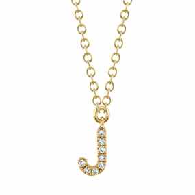 Shy Creation 0.03Ct Diamond Necklace - Initial J SC55007904-J