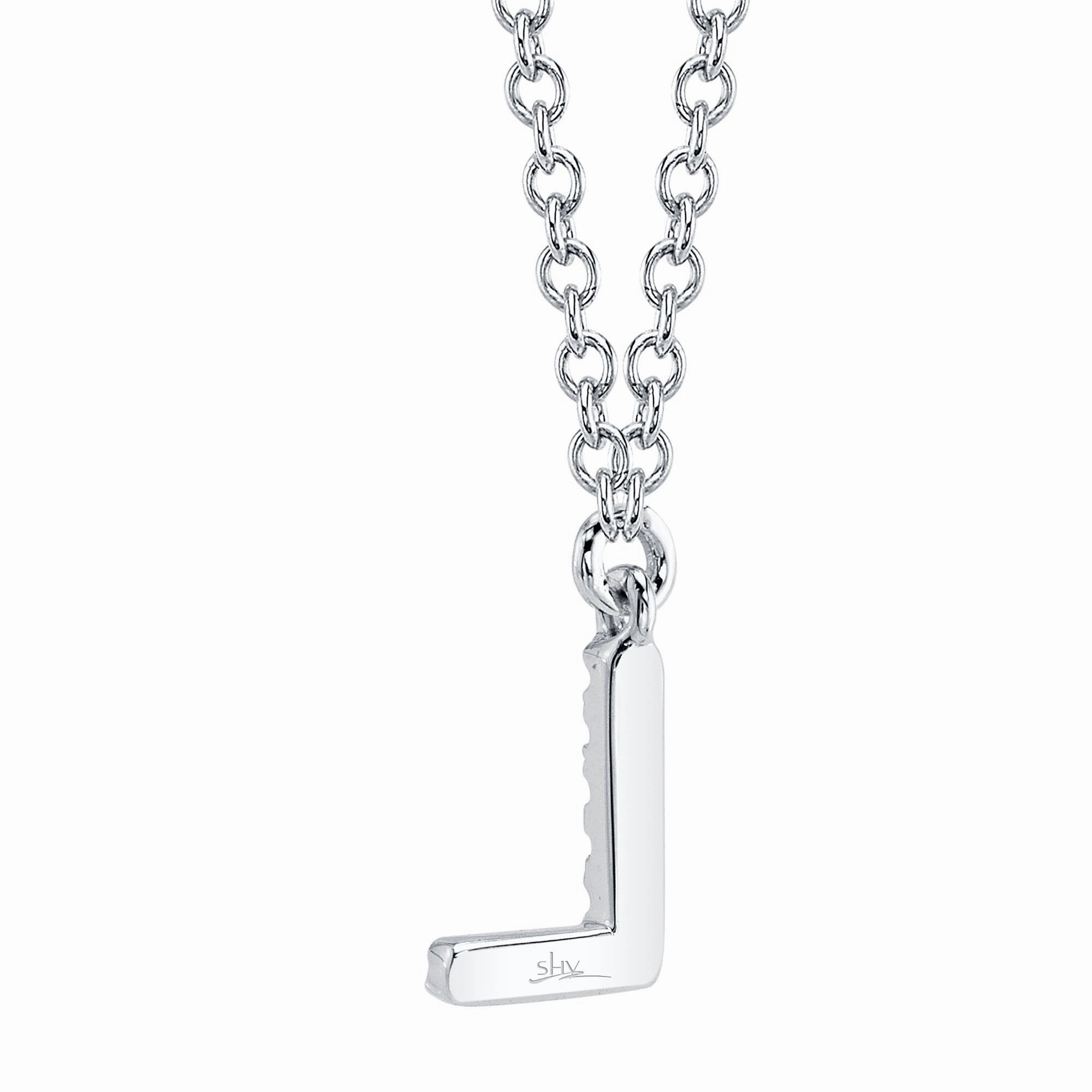 Shy Creation 0.03Ct Diamond Necklace - Initial L SC55007903-L