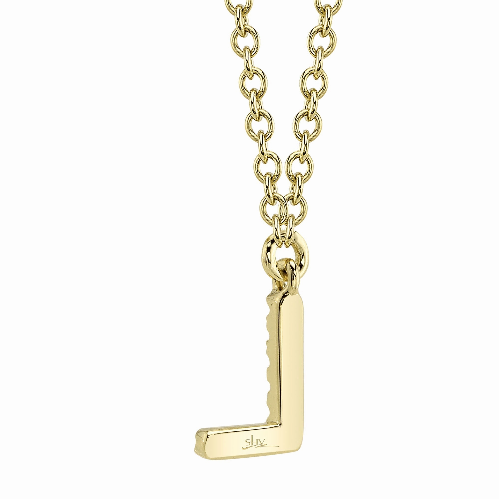 Shy Creation 0.03Ct Diamond Necklace - Initial L SC55007904-L