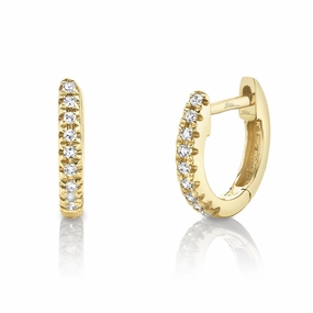 Shy Creation 0.04Ct Diamond Mini Huggie Earring SC22004026V3