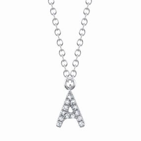 Shy Creation 0.04Ct Diamond Necklace - Initial A SC55007903-A