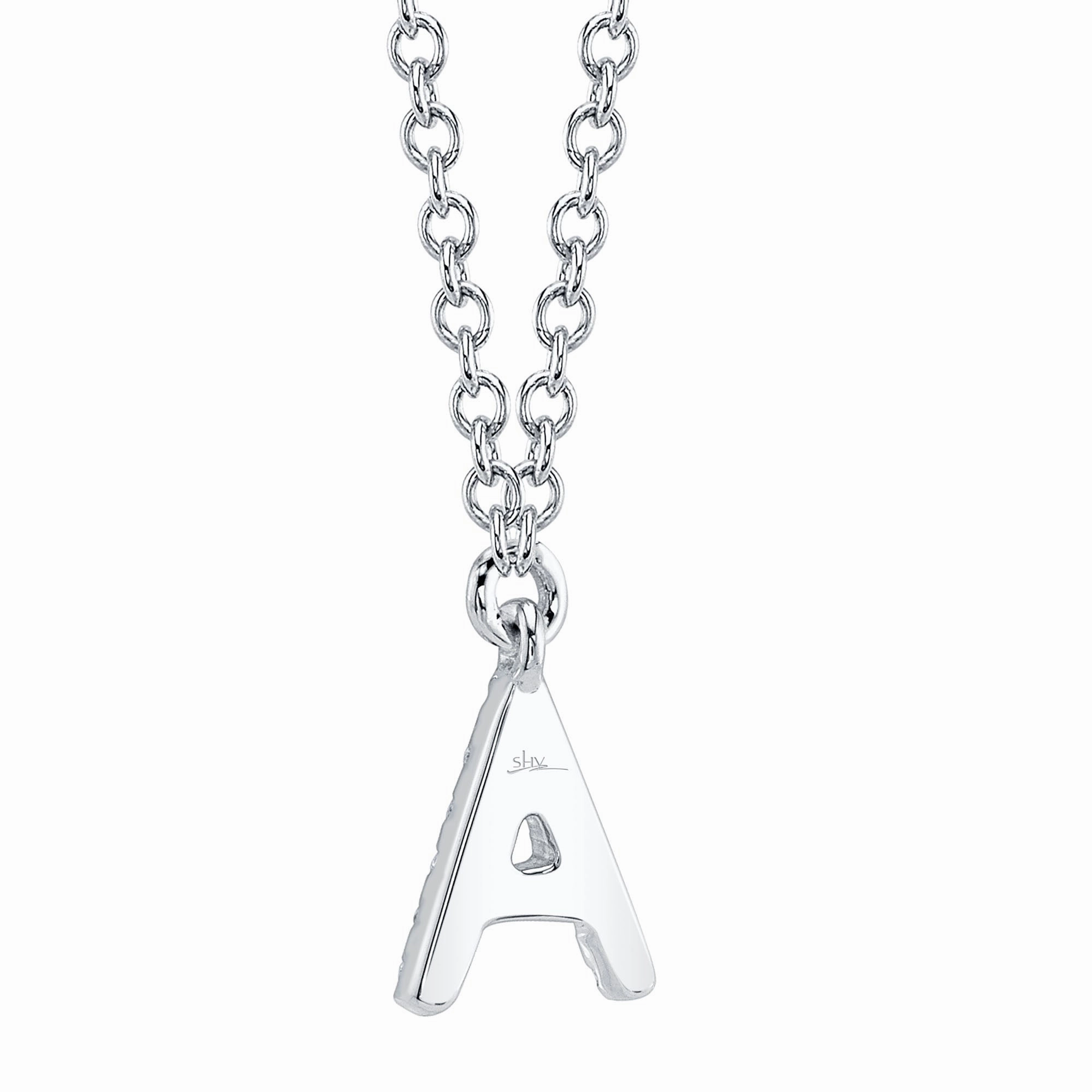Shy Creation 0.04Ct Diamond Necklace - Initial A SC55007903-A