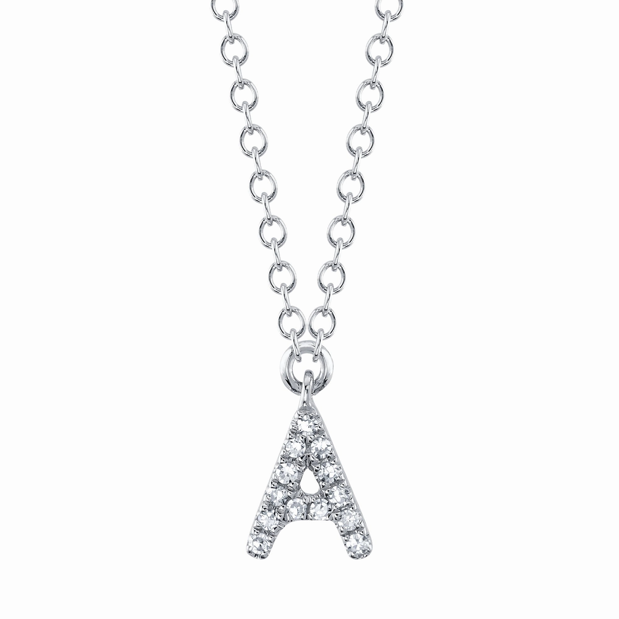 Shy Creation 0.04Ct Diamond Necklace - Initial A SC55007903-A