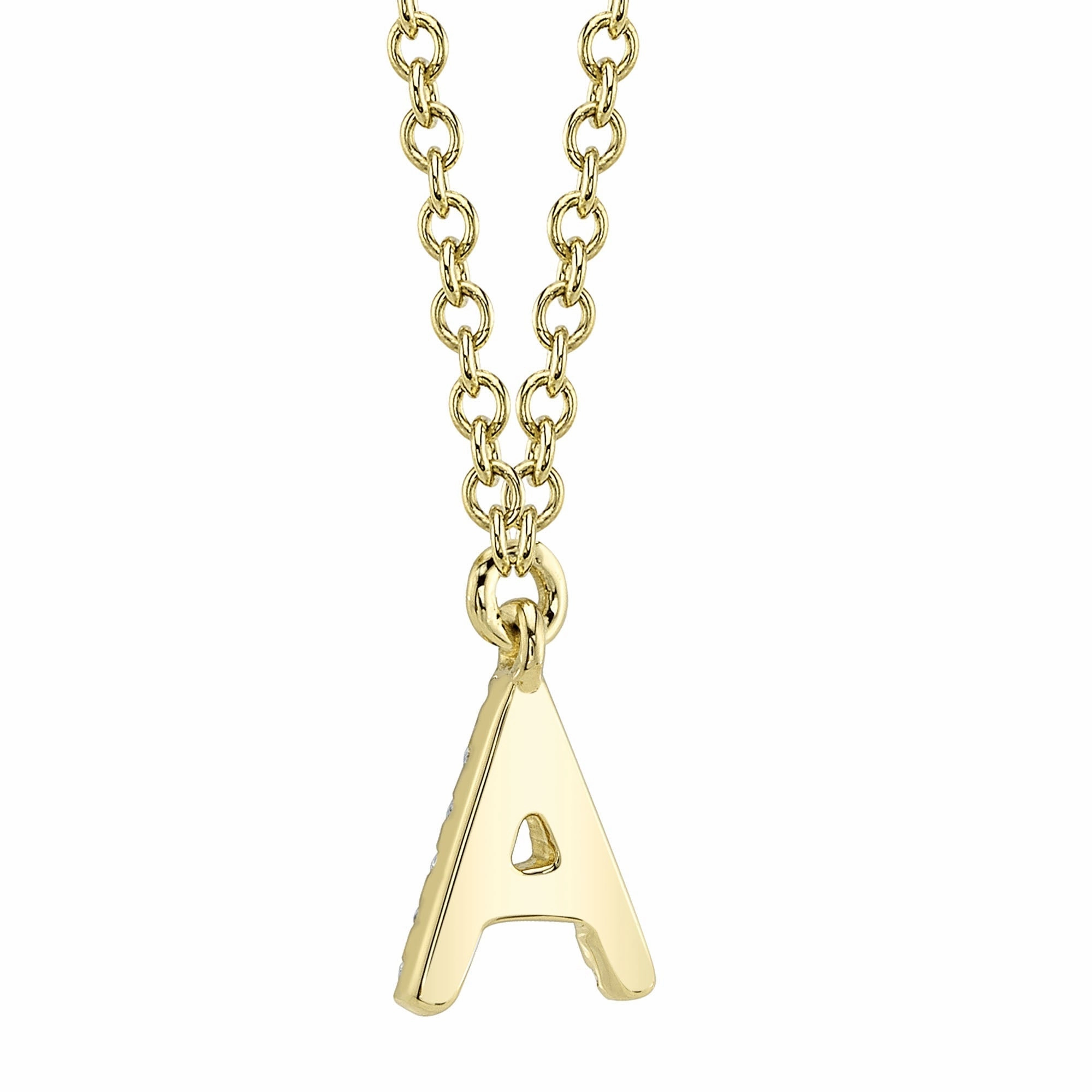 Shy Creation 0.04Ct Diamond Necklace - Initial A SC55007904-A