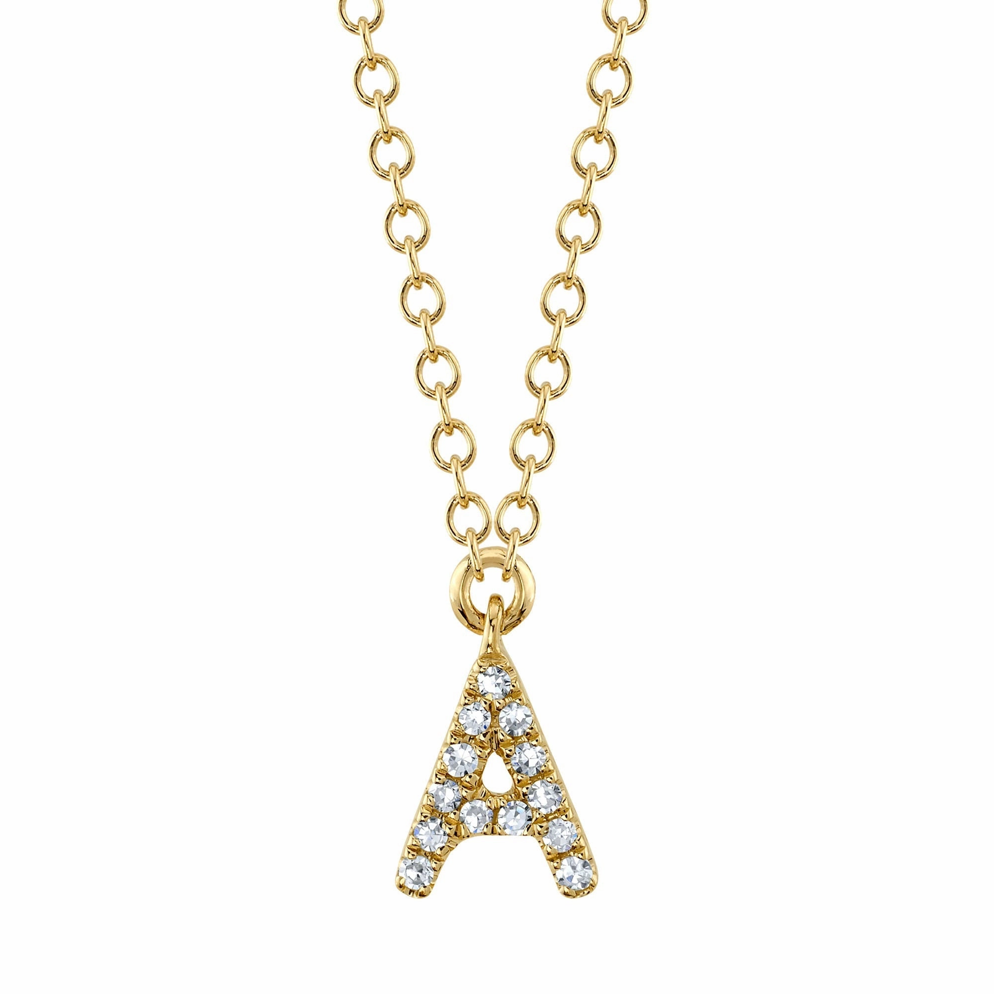 Shy Creation 0.04Ct Diamond Necklace - Initial A SC55007904-A