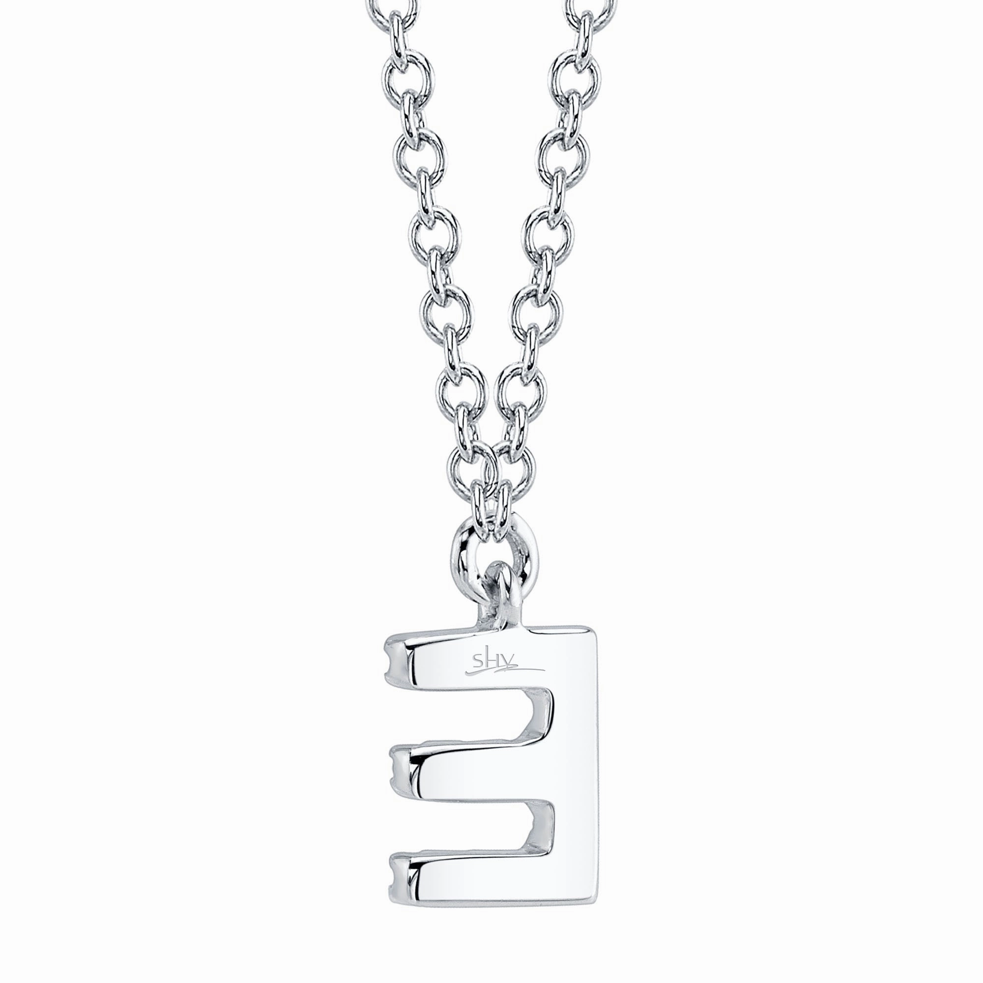 Shy Creation 0.04Ct Diamond Necklace - Initial E SC55007903-E