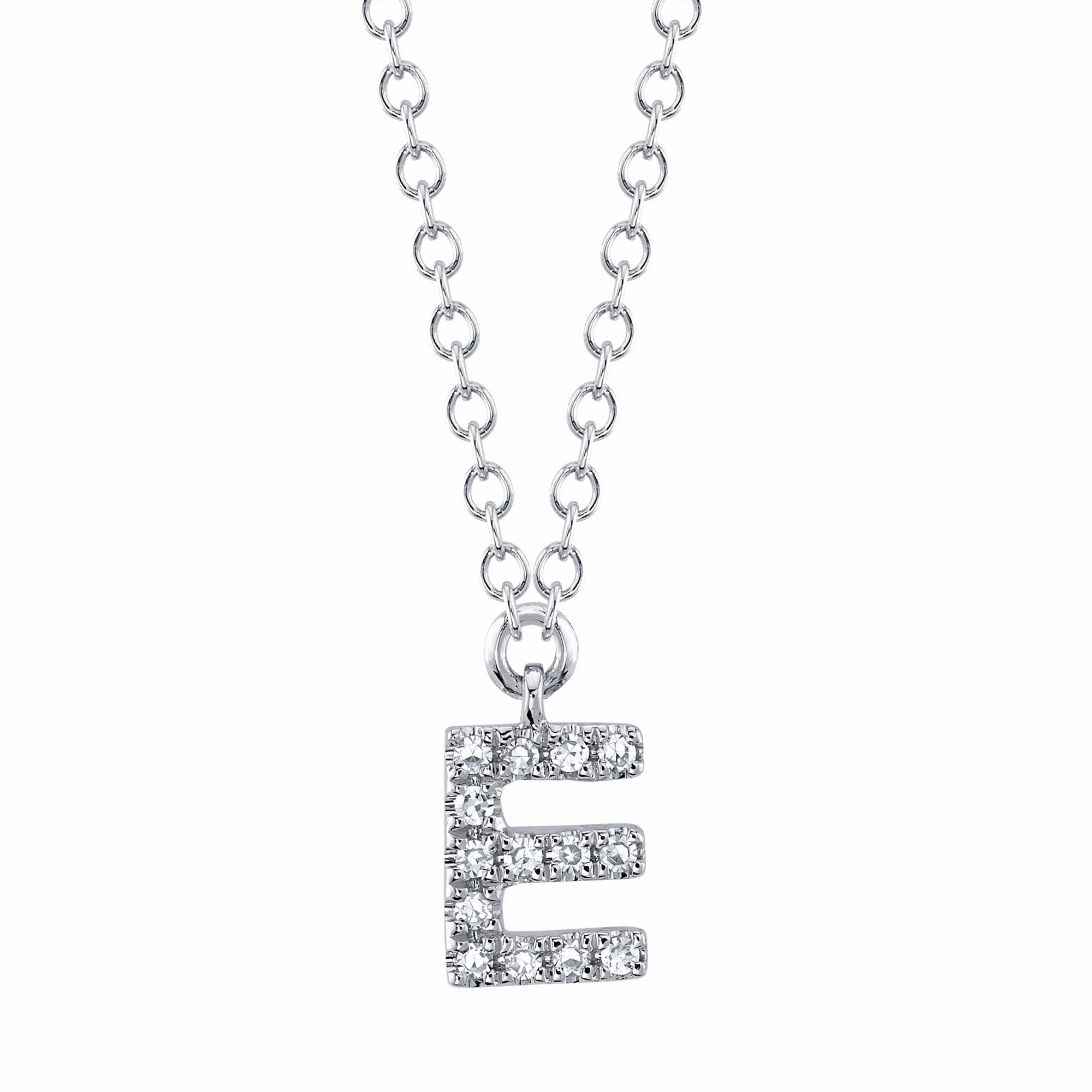 Shy Creation 0.04Ct Diamond Necklace - Initial E SC55007903-E