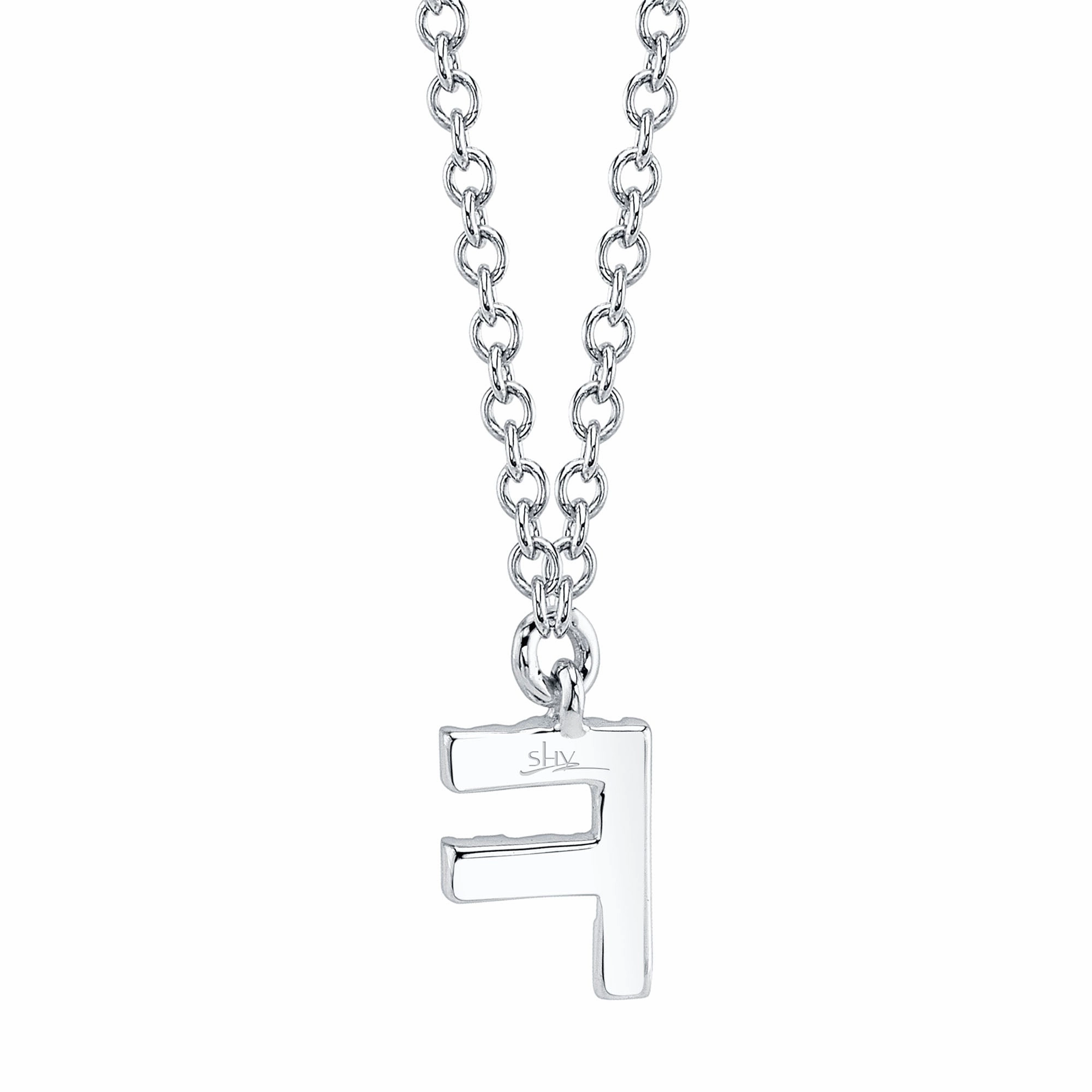 Shy Creation 0.04Ct Diamond Necklace - Initial F SC55007903-F