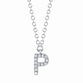 Shy Creation 0.04Ct Diamond Necklace - Initial P SC55007903-P