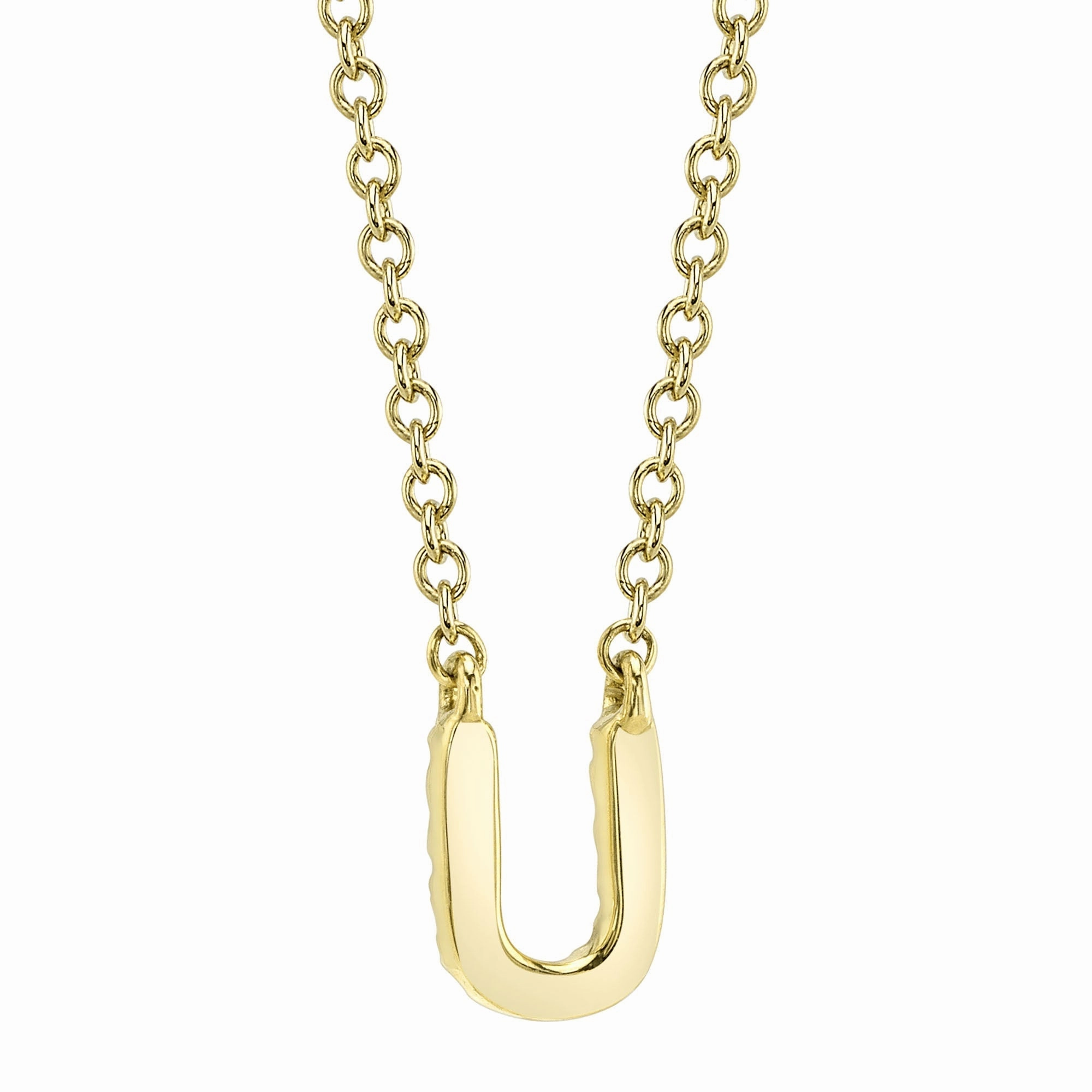 Shy Creation 0.04Ct Diamond Necklace - Initial U SC55007904-U