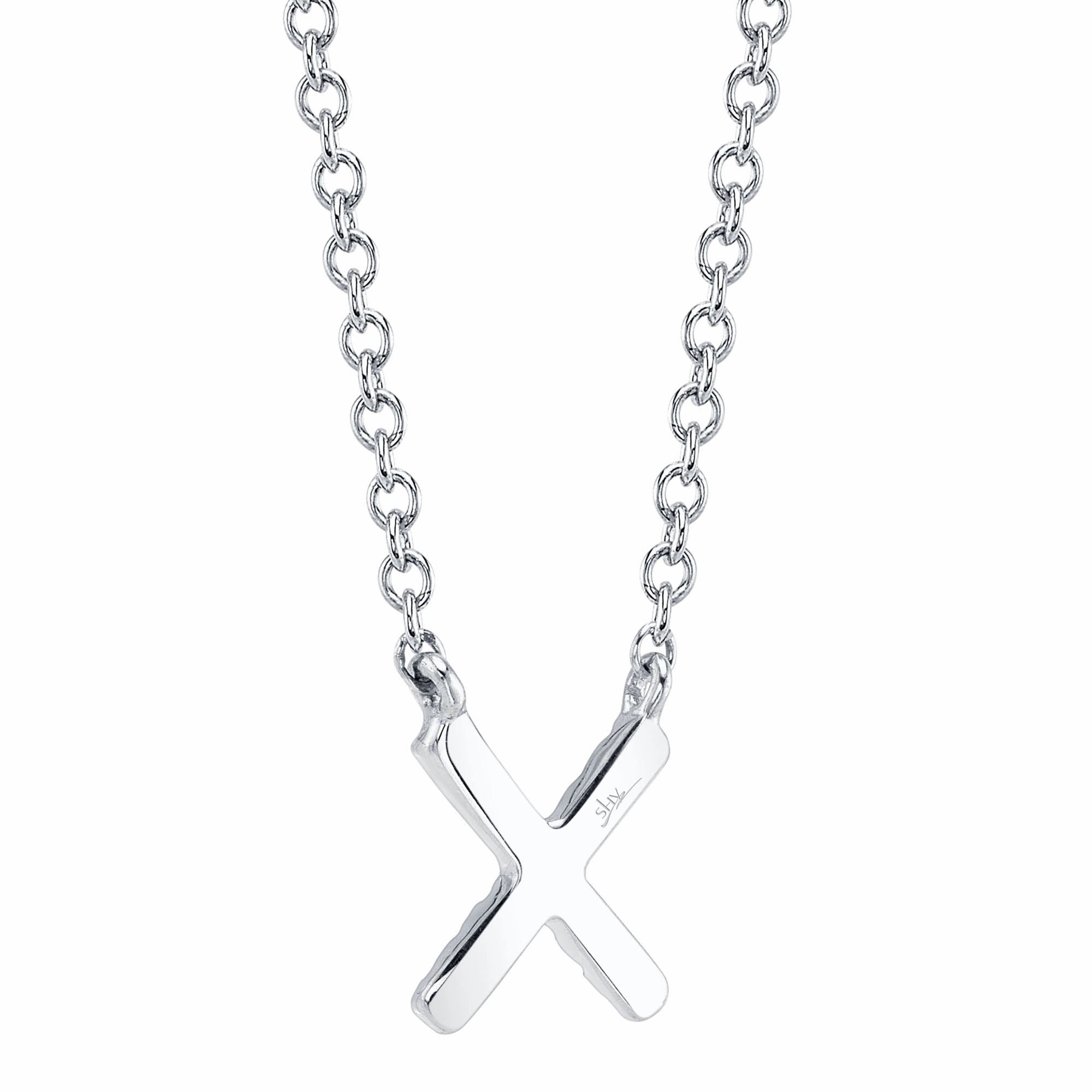 Shy Creation 0.04Ct Diamond Necklace - Initial X SC55007903-X