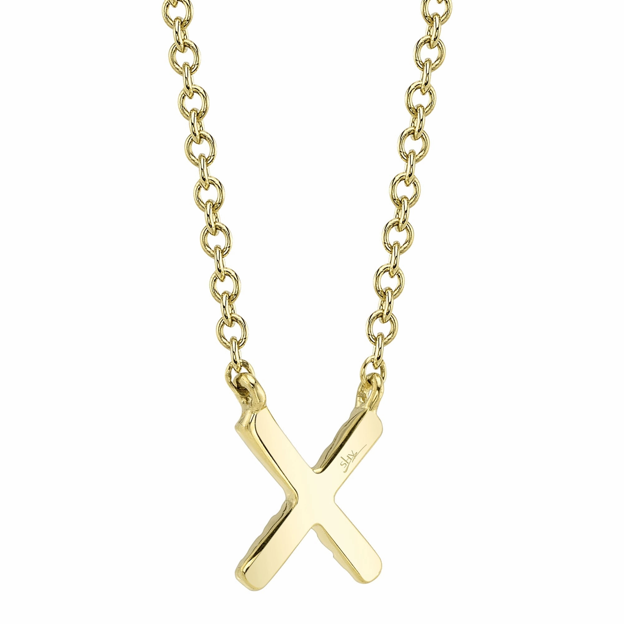 Shy Creation 0.04Ct Diamond Necklace - Initial X SC55007904-X