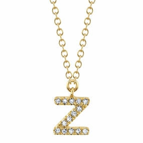 Shy Creation 0.04Ct Diamond Necklace - Initial Z SC55007904-Z