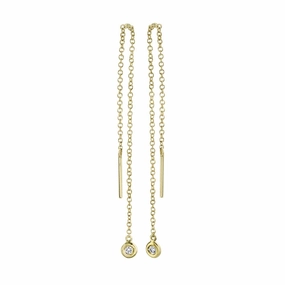 Shy Creation 0.04Ct Diamond Threader Earring SC55010098