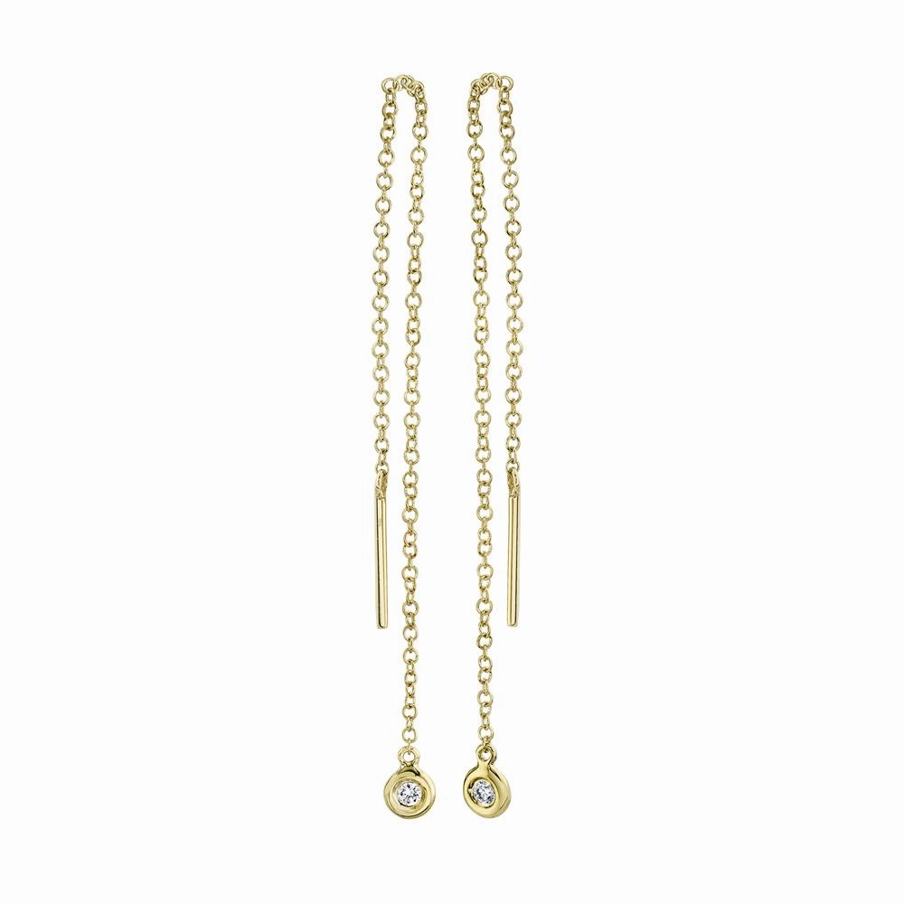 Shy Creation 0.04Ct Diamond Threader Earring SC55010098