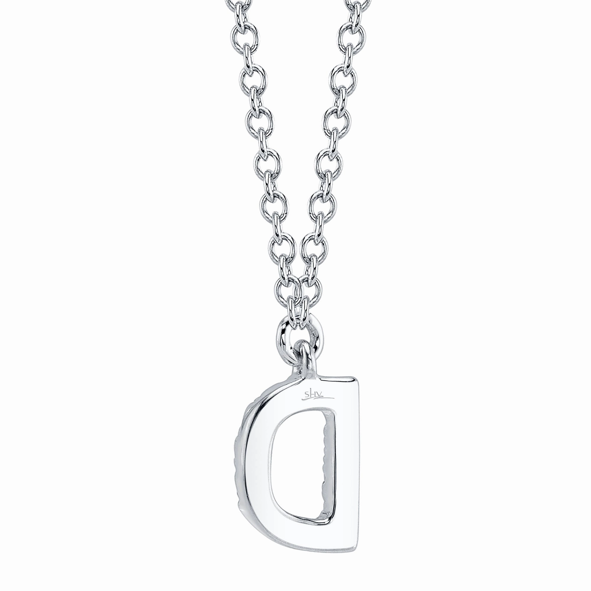 Shy Creation 0.05Ct Diamond Necklace - Initial D SC55007903-D