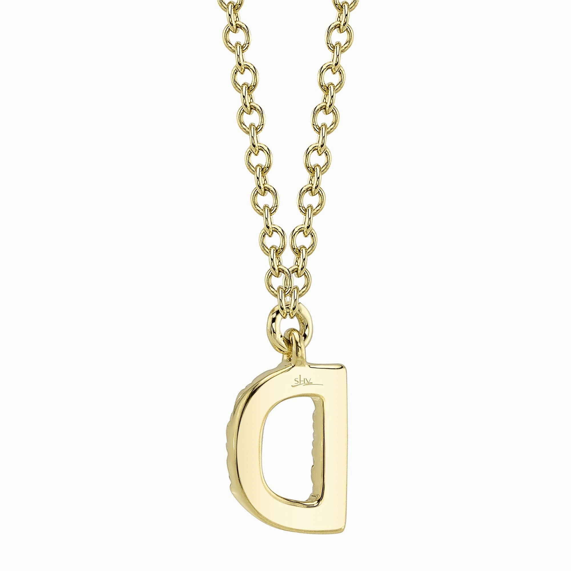 Shy Creation 0.05Ct Diamond Necklace - Initial D SC55007904-D