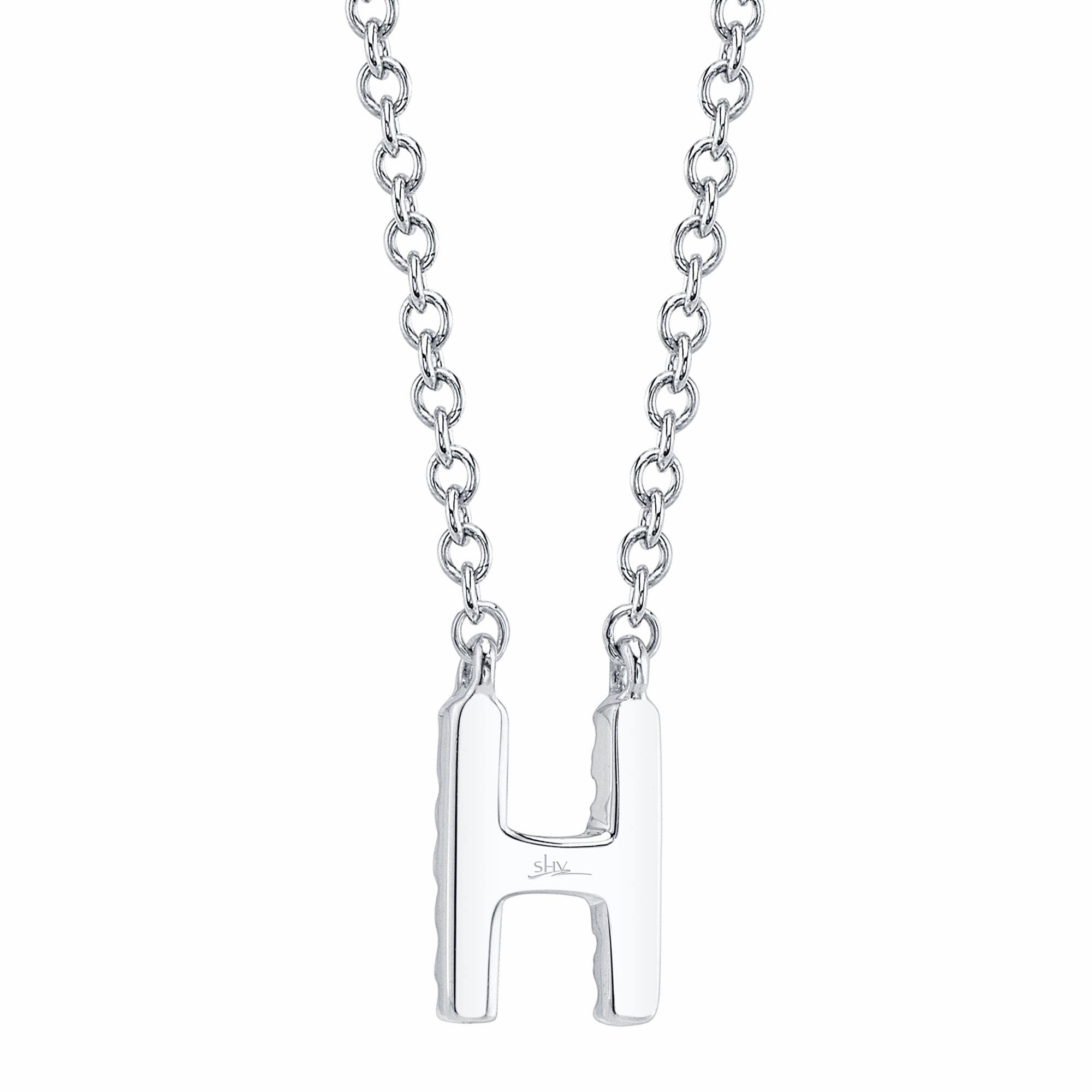 Shy Creation 0.05Ct Diamond Necklace - Initial H SC55007903-H