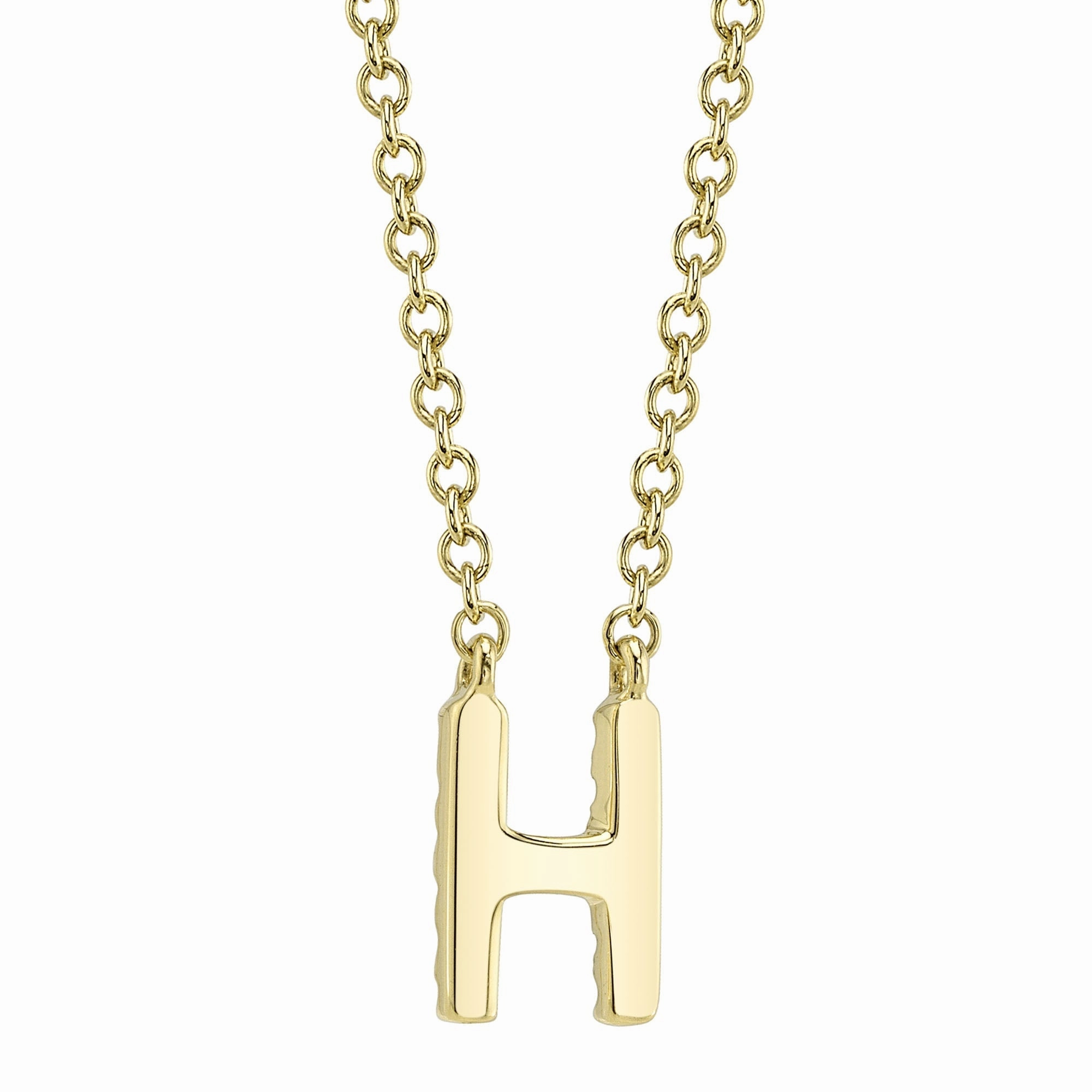 Shy Creation 0.05Ct Diamond Necklace - Initial H SC55007904-H