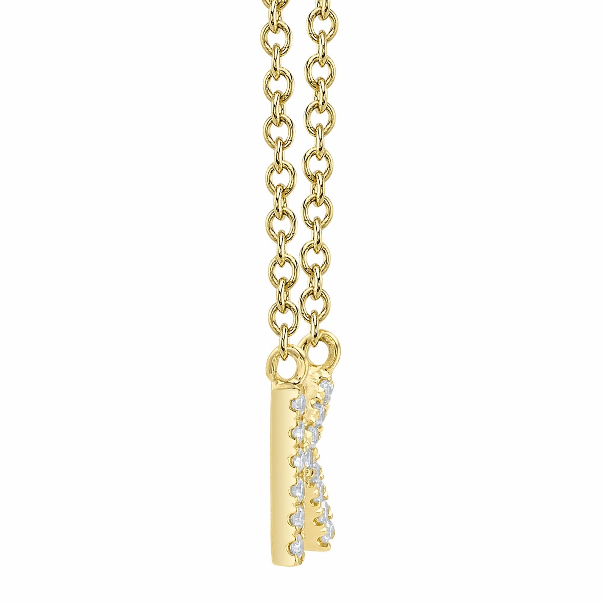 Shy Creation 0.05Ct Diamond Necklace - Initial K SC55007904-K