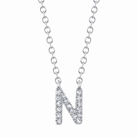 Shy Creation 0.05Ct Diamond Necklace - Initial N SC55007903-N