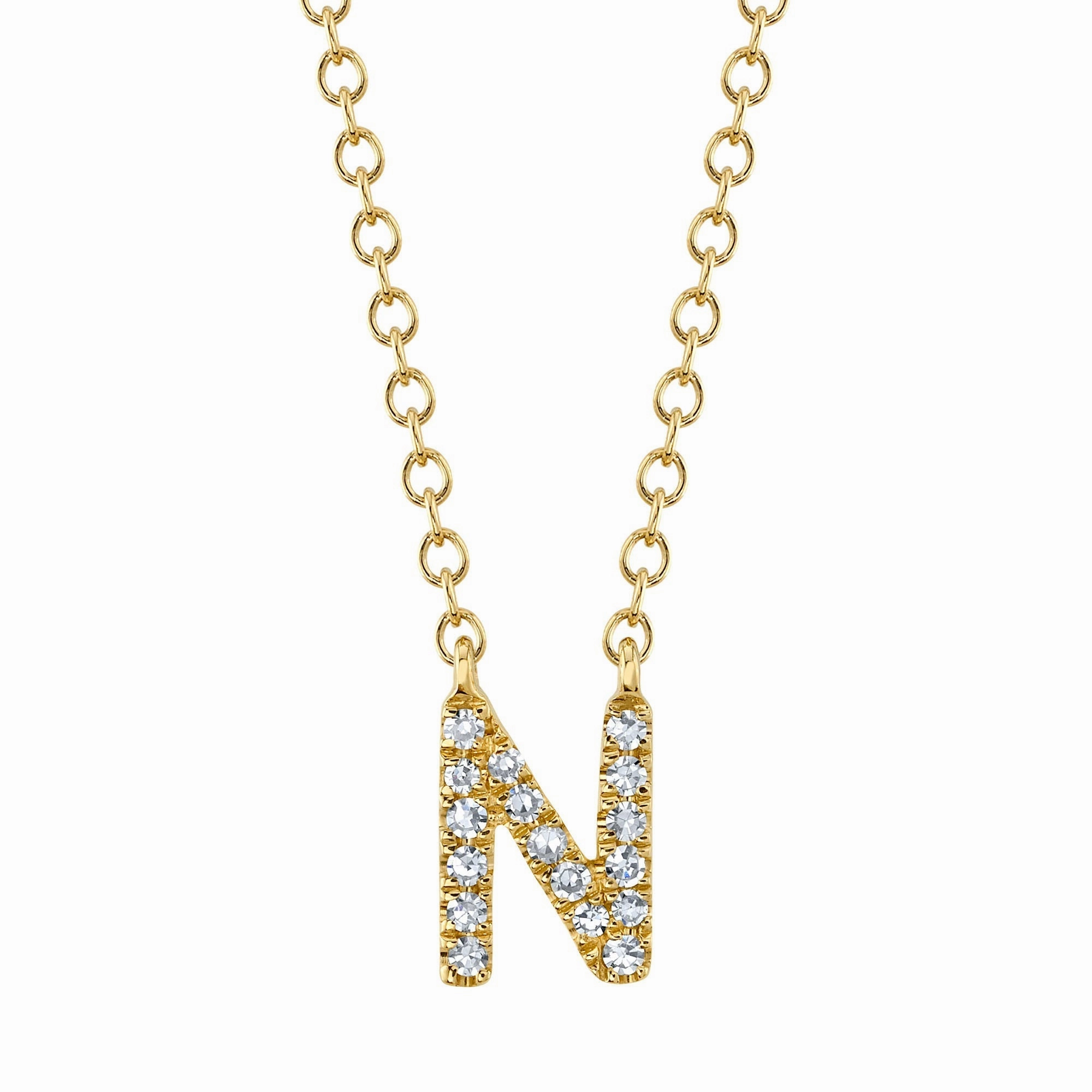 Shy Creation 0.05Ct Diamond Necklace - Initial N SC55007904-N