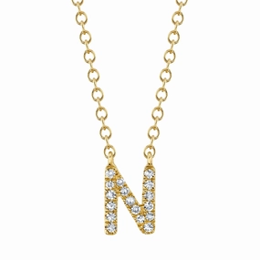 Shy Creation 0.05Ct Diamond Necklace - Initial N SC55007904-N
