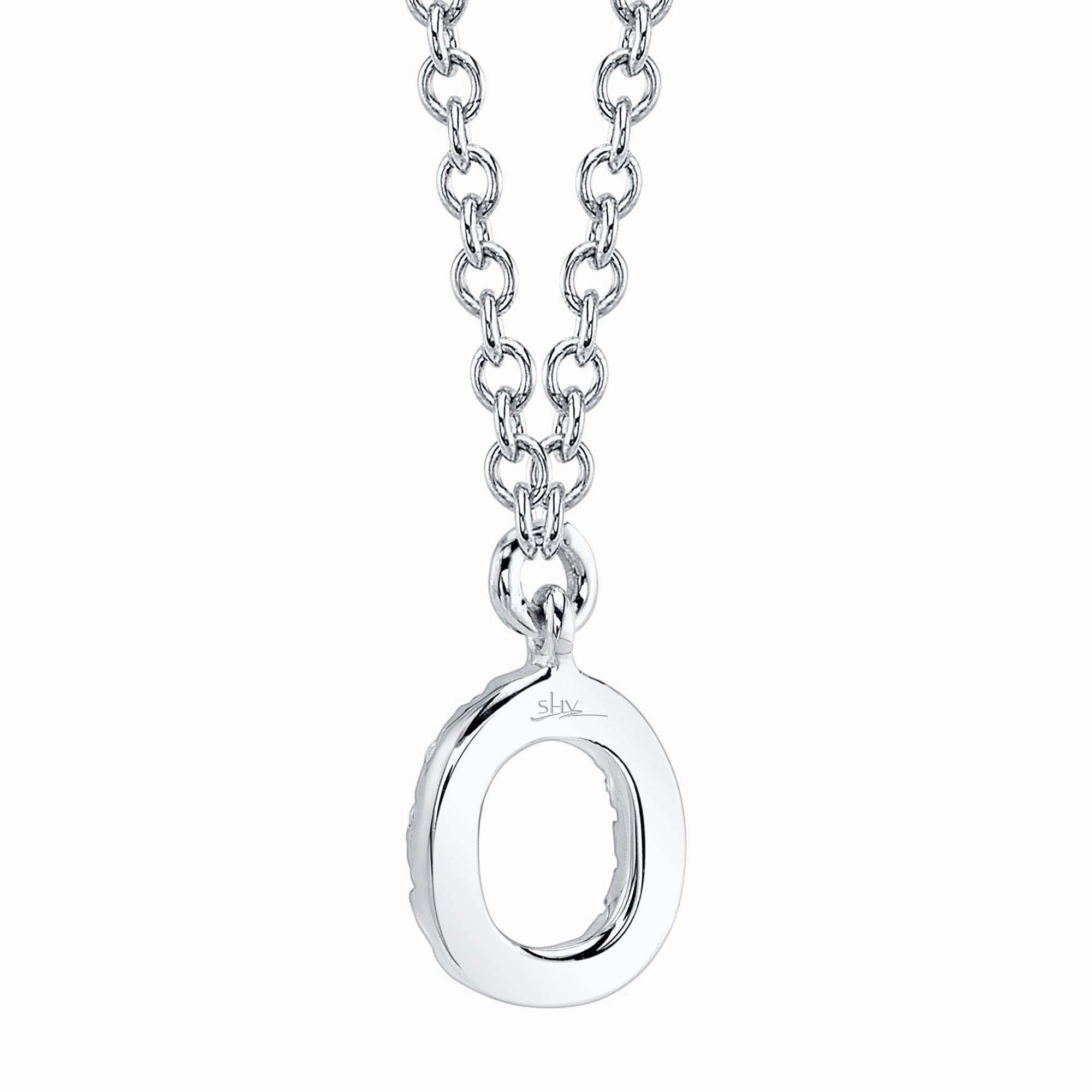Shy Creation 0.05Ct Diamond Necklace - Initial O SC55007903-O