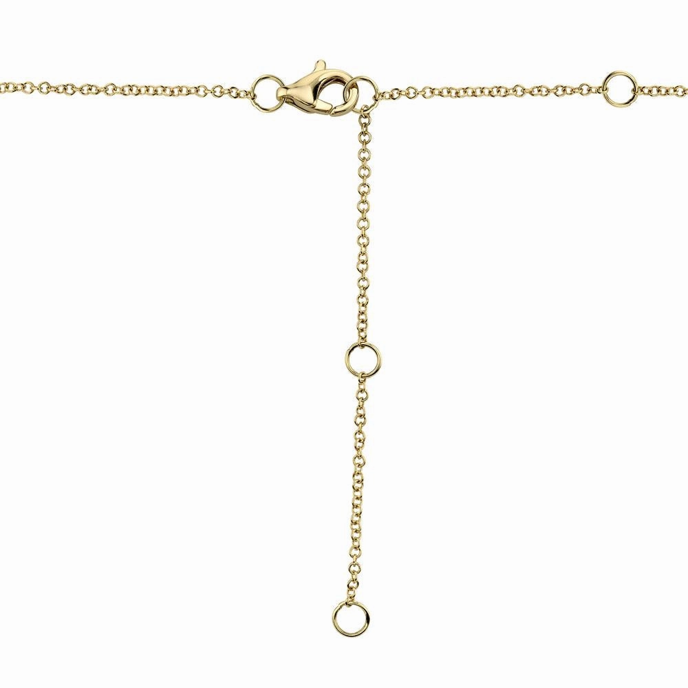 Shy Creation 0.06Ct Diamond Horseshoe Necklace SC55002924