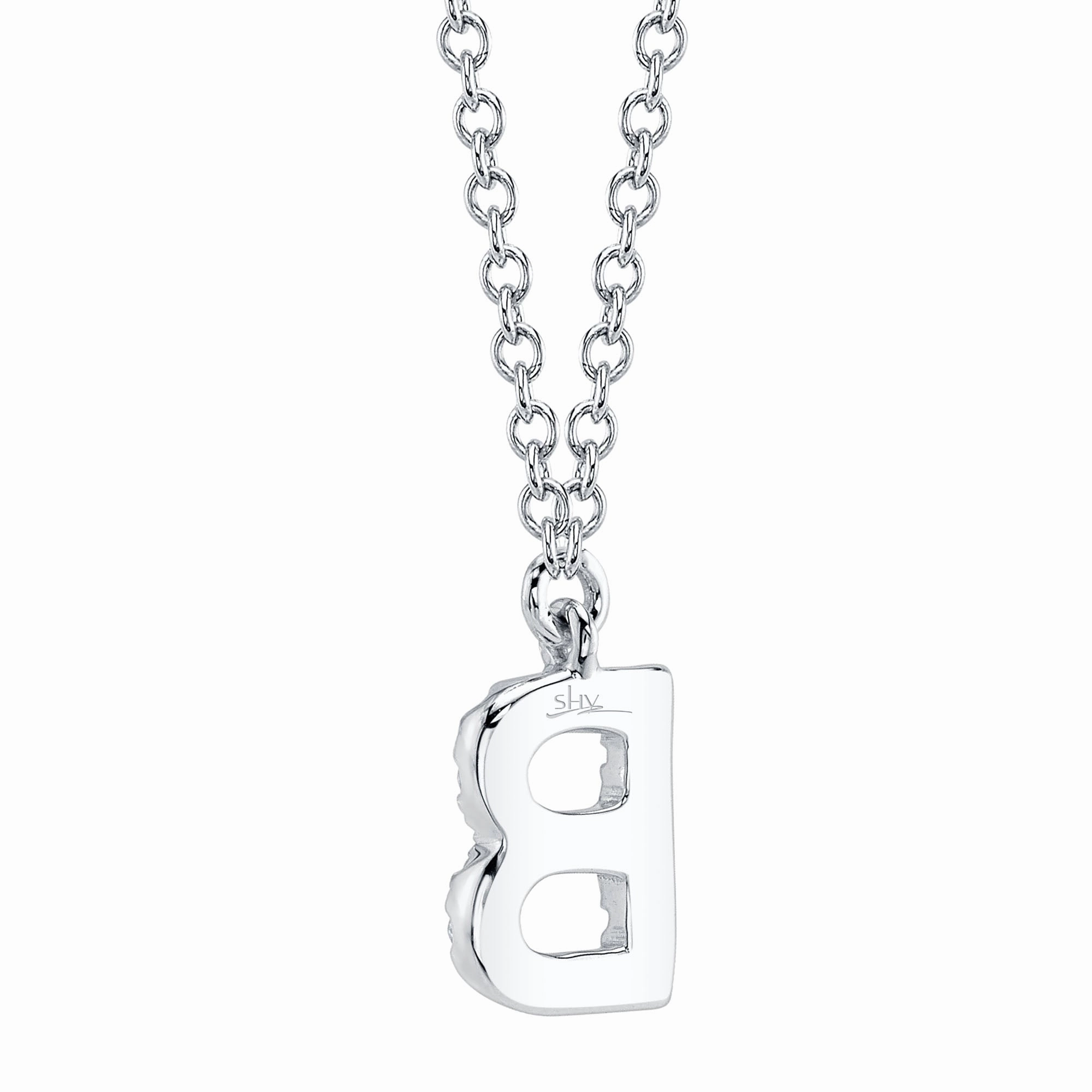 Shy Creation 0.06Ct Diamond Necklace - Initial B SC55007903-B