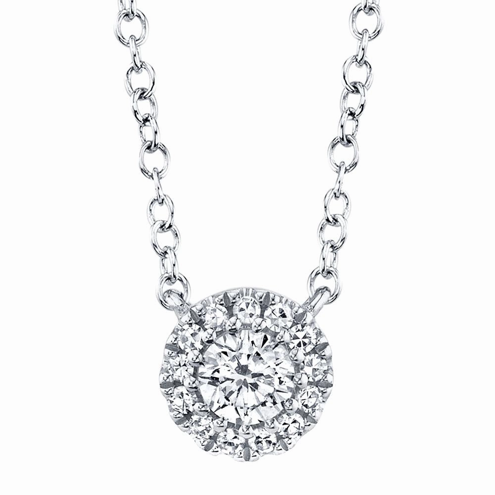 Shy Creation 0.14Ct Diamond Necklace SC55002695