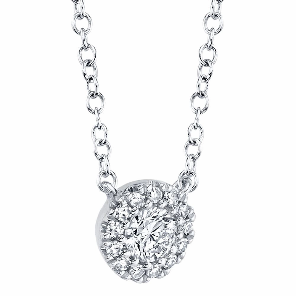 Shy Creation 0.14Ct Diamond Necklace SC55002695
