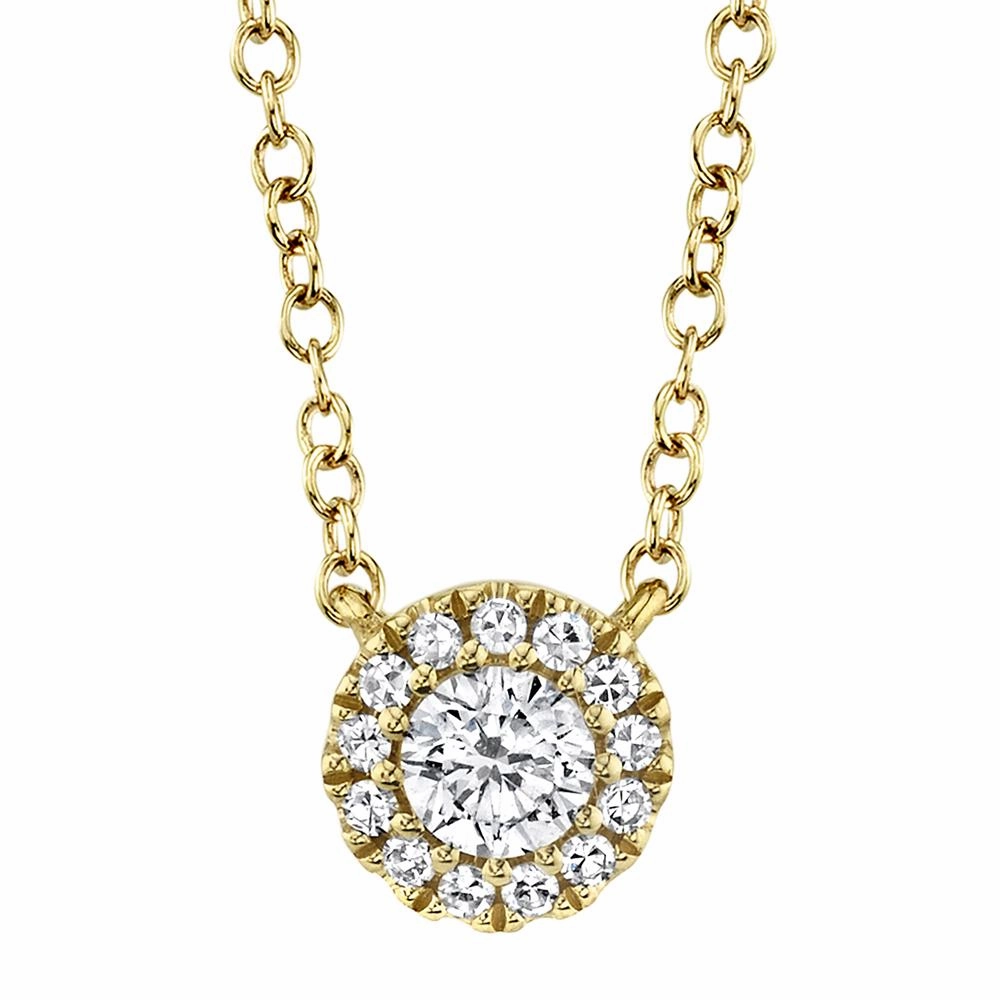 Shy Creation 0.14Ct Diamond Necklace SC55002696