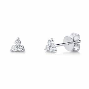 Shy Creation 0.15Ct Diamond Stud Earring SC55007041V2