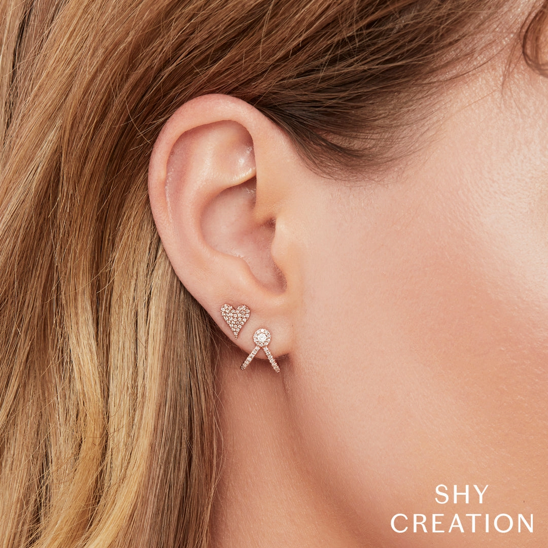 Shy Creation 0.20Ct Diamond Earring SC55005454