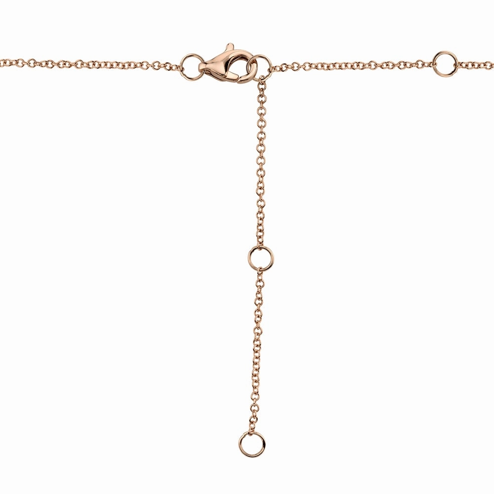 Shy Creation 0.21Ct Diamond Pave Heart Necklace SC55002006