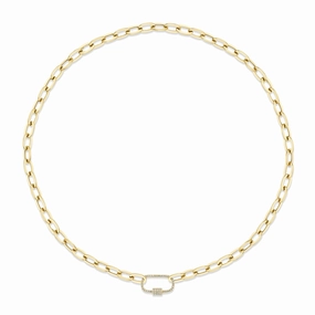 Shy Creation 0.23Ct Diamond Paper Clip Link Necklace SC55022706