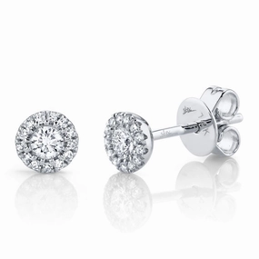 Shy Creation 0.24Ct Diamond Stud Earring SC55002599