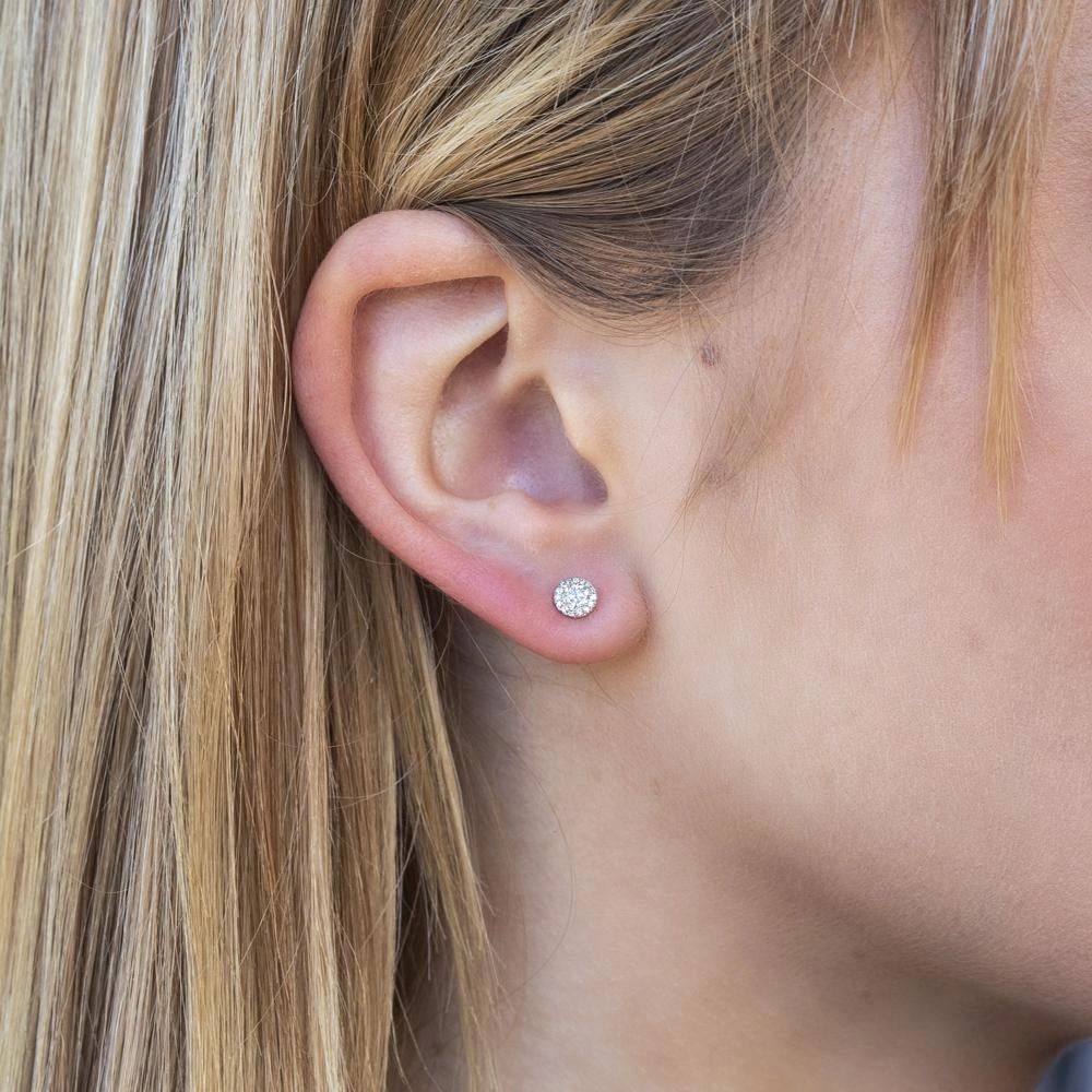 Shy Creation 0.24Ct Diamond Stud Earring SC55002599
