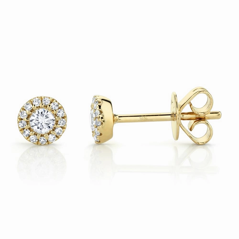 Shy Creation 0.24Ct Diamond Stud Earring SC55002600