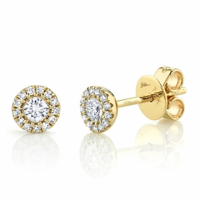 Shy Creation 0.24Ct Diamond Stud Earring SC55002600